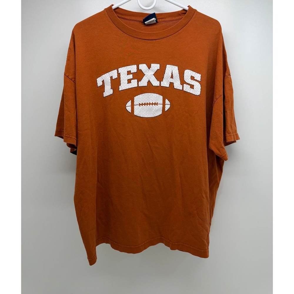Vintage Champs Texas Football Shirt Orange Size XL
